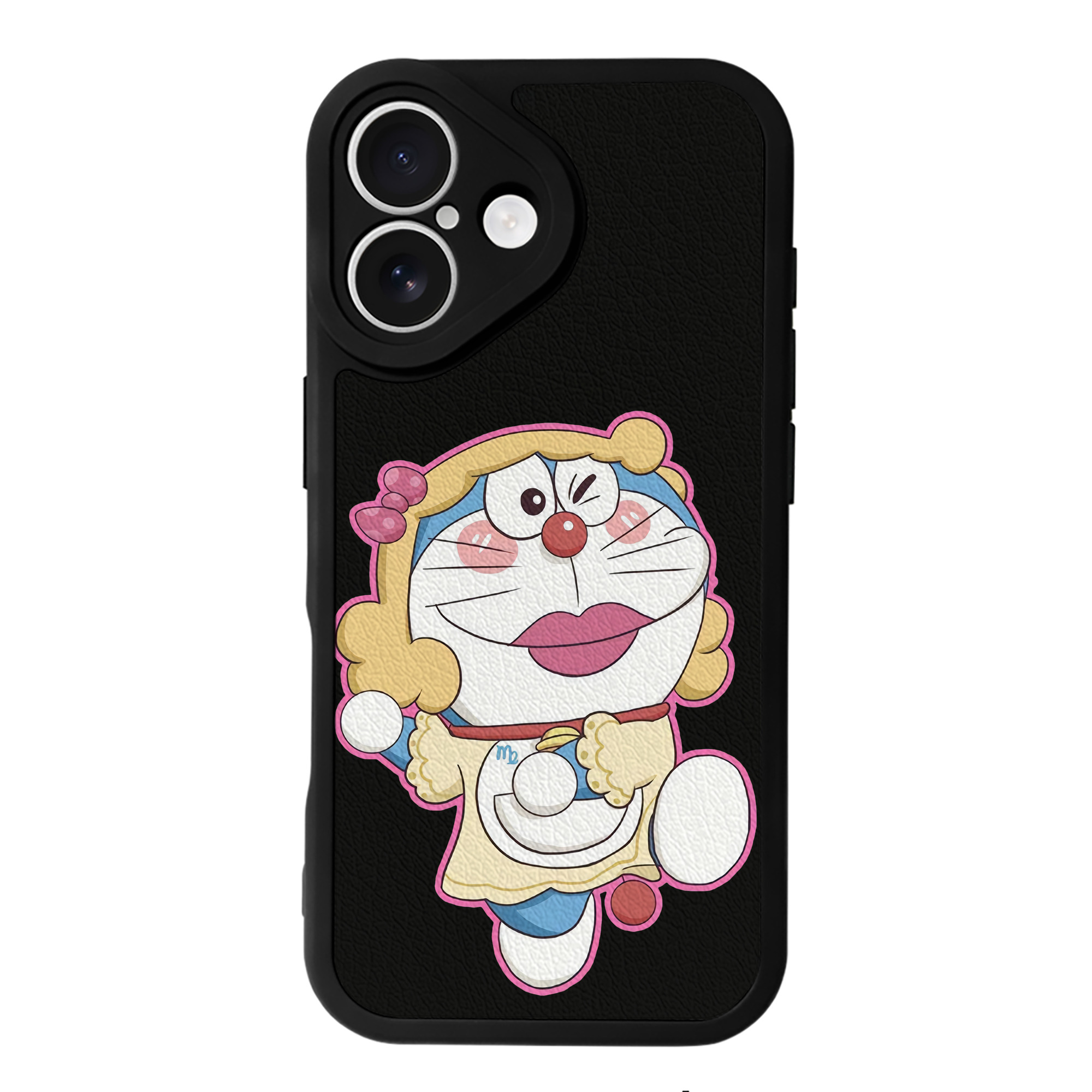（画像用） ドラえもん Doraemon 【iPhone 16シリーズ対応】シリコンスマホケース（レザー調） 材質：シリコン